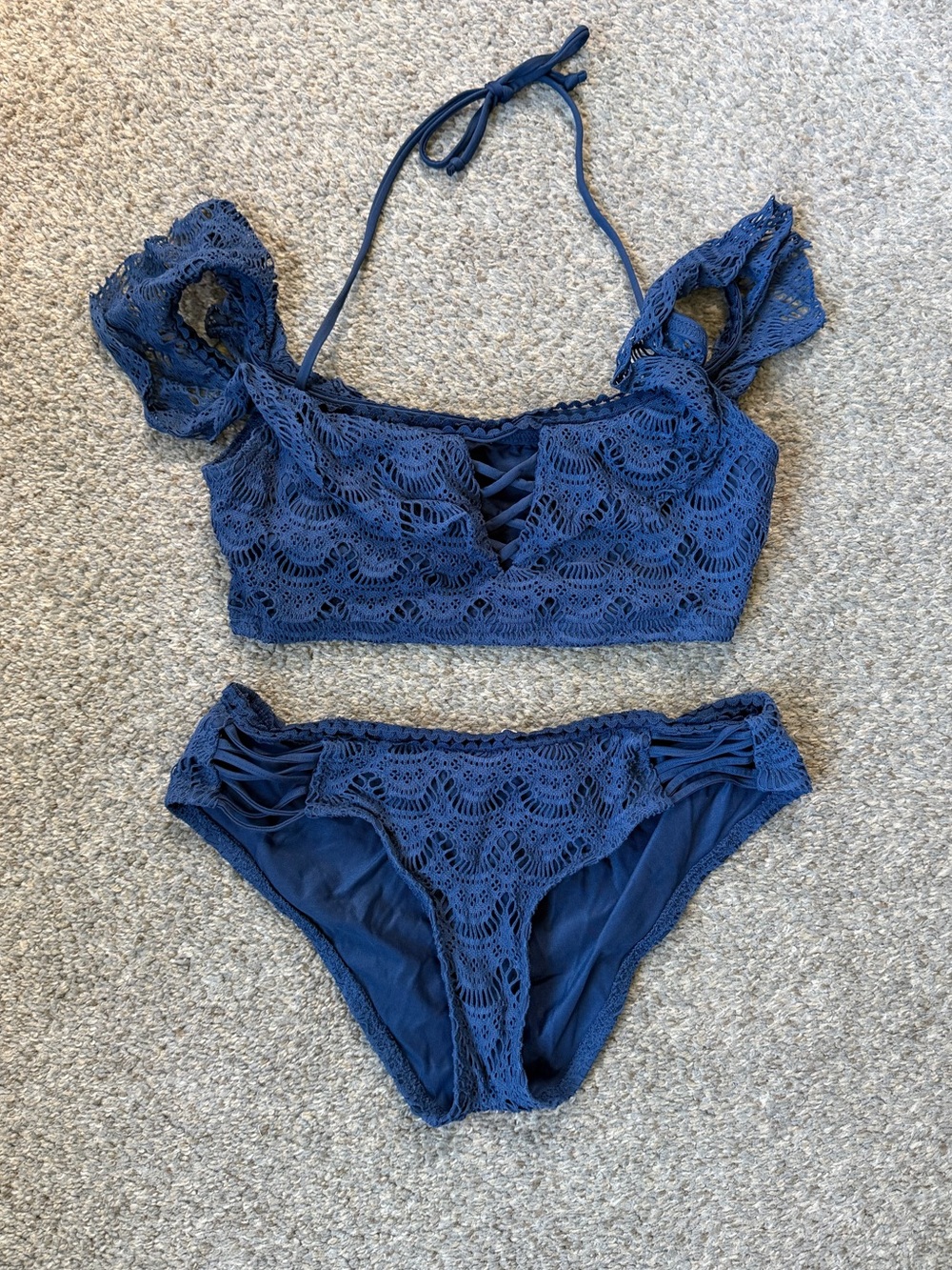 Becca by Rebecca Virtue Blue Swimsuit Set